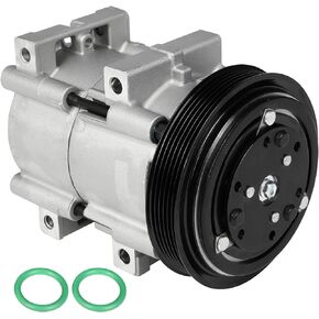 CO 101200C A/C Air Conditioner Compressor with Clutch Fit for 1990-1995 for Ford Bronco 5.0L 1992-1994 for Ford F-250 7.3L 1990-1996 for Ford F-150 5.0L