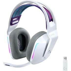 Logitech G733 Lightspeed Wireless Gaming Headset with Suspension Headband, LIGHTSYNC RGB, Blue VO!CE mic Technology and PRO-G Audio Drivers - Black (Renewed) in Kuwait