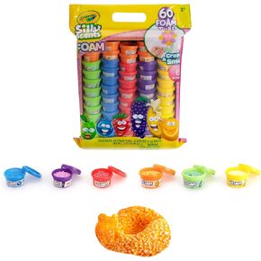 Crayola Play Foam - Silly Scents | 60x1oz Scented Foam Beads | Kids Modeling Foam in 6 Bright Colors and Scents | Gifts for Kids Classroom, Party Favors, Goody Bags, Boys and Girls Travel Activities.