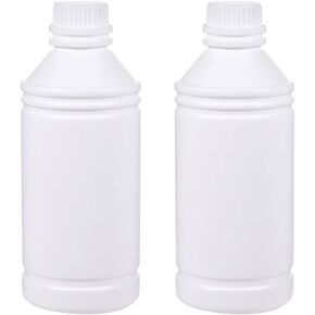 uxcell Plastic Lab Chemical Reagent Bottle 1000ml/ 34oz Wide Mouth Sample Sealing Liquid Storage Container 2pcs