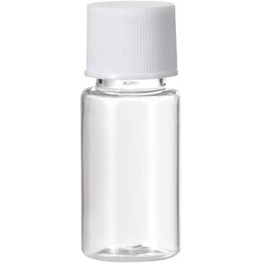 uxcell Plastic Lab Chemical Reagent Bottle, 10ml/0.34oz Wide Mouth Sample Sealing Liquid Storage Container, Transparent 50pcs