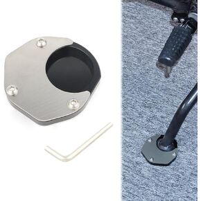 Xitomer Motorcycle Kickstand Shoes, Fit for 2022 KLR650 2008-2022 Kickstand Extension Pad, Side Stand Enlarger Extension Plate KLR 650 2008-2017 2018 KLR650 2022, Extension Enlarger Pate Pad