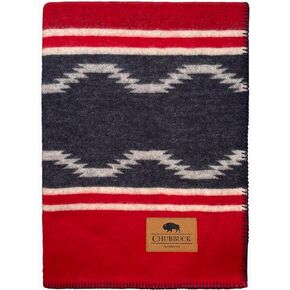 Chubbuck 100% Wool Blanket Camping (60" x 84") - Soft Wool Blanket for Winter - Large Wool Blanket for Camping - Pure Wool Blankets for Cold Weather - Wool Fire Retardant Blanket - Forest