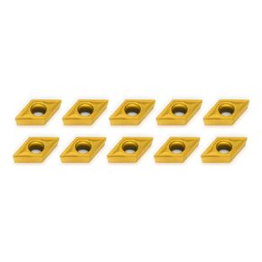 10pcs DCMT070204 YBC251 Carbide Insert for Lathe Turning Tool Boring Bar
