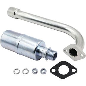 LOSTAR 1 x Center Rear Exha-ust With Muffler For Predator 212cc Hon-da GX160 GX200 Tillotso