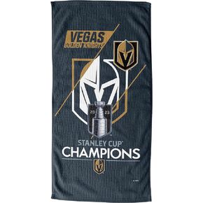 Northwest NHL Vegas Golden Knights 2023 NHL Stanley Cup Champions Beach Towel, 30" x 60", Trick Play
