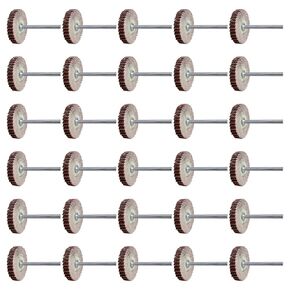 30 عبوة من أدوات الصنفرة ذات العجلات الكاشطة، 120 حبيبة 1/8 بوصة، عجلات رفرف من أكسيد الألومنيوم، أداة دوارة لطحن عجلة الصنفرة للحفر in Kuwait