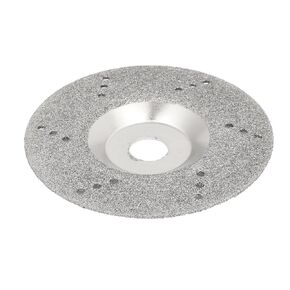 uxcell 4 Inch Outer Dia Metal Diamond Grinding Wheel Silver Tone for Glass Marble Ceramic Tile