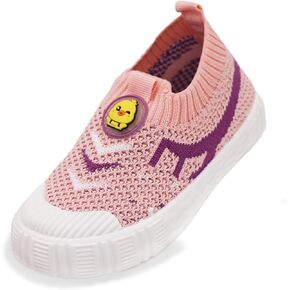 Toddler Boys Girls Sneakers Kids Lightweight Walking Shoes Breathable Tennis Shoes Slip on Shoes for Little Kids
