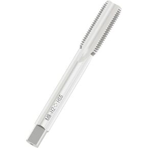 FOCMKEAS Metric Machine Tap M8 x 1.25, HSS 6542 Screw Tap H2, 3 Straight Flutes Thread Hole Repair Tools, Screw Milling Threading Machinist Repair(M8 x 1.25mm)
