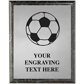 Soccer Plaques, Personalized Soccer Ball Trophy Plaque Award, Great Custom Engraved Soccer Team Gifts Prime
