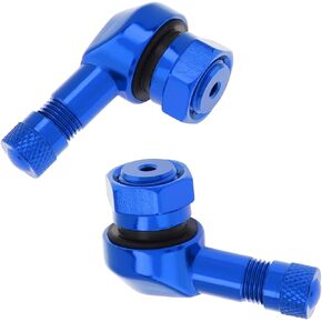 Windance 2pcs Motorcycle Wheel Tire Tubeless Valve Stems,Aluminum Alloy 90 Degree Angle Valve Air Stems
