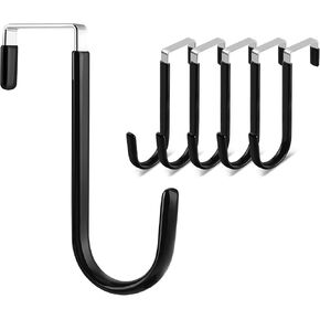 خطاف FLOWRALiKI فوق الباب، 6 خطافات باب لتعليق الملابس والمناشف والمعاطف والمزيد in Kuwait