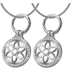 [2 Pack] Air Tag Necklace for Adults,Metal Badge Air Tag Watch Neck lace,29in Adjustable Alloy Necklace with Air tag Holder for Apple air tag in Saudi Arabia