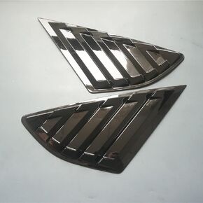 2X Sport Style Carbon Fiber Print Quarter Window Scoops Louvers For Ford Fusion Mondeo 2013-2021 (Carbon Fiber Style)