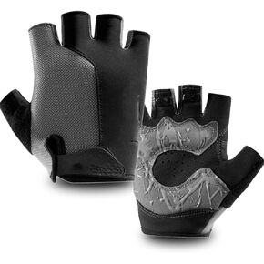 WULI Cycling-Gloves Riding Gloves Summer New Road Mountain Bike Riding Gloves Outdoor Short Finger Bike Strengthening Palm Outdoor Mountain Half Finger Anti Slip Gloves,