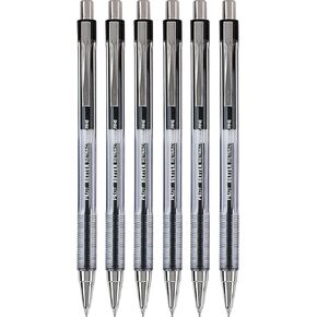 PILOT The Better Ball Point Pen Refillable & Retractable Ballpoint Pens, Fine Point, Black Ink, 6 PACK