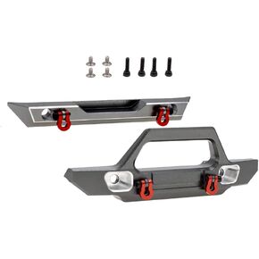 Aluminum Front&Rear Bumper for AXIAL SCX24 Jeep Wrangler AXI00002 1/24 RC Crawler Car