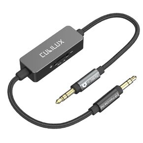 Cubilux 3.5mm Line Level to Microphone Level Attenuator Cable, 1/8-Inch TRS Line Out to MIC in Attenuation Cord for DSLR Camera Camcorder Recorder, 1 Feet