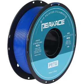 PETG Filament 1.75mm, 3D Printer Filament, 1kg Filament (2.2lbs), 340 Meters，Dimensional Accuracy 99% Probability +/- 0.03 mm, Fit Most FDM Printer，Blue
