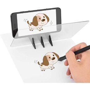DIY Drawing Tracing Pad, Acrylic Comic Reflection Drawing Optical Drawing Board, Mobile Phone Tablet Computer Projection Copying Station, Kids, Students, Sketching