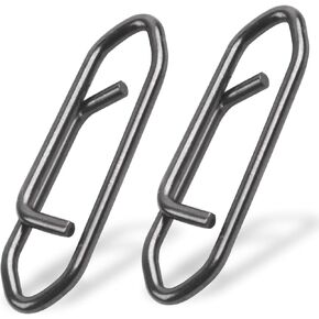 SILANON Power Fishing Clips Snaps,110pcs Stainless Steel Fishing Lure Quick Clips Speed Clips Quick Change Fast Snaps Swivels Connector Fishing Tackle Clips for Freshwater Saltwater