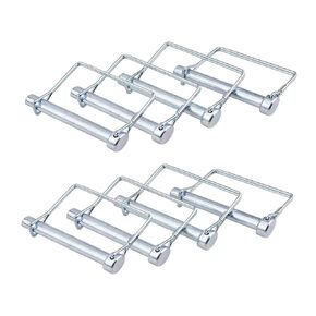 Truleego 8 Pack Trailer Coupler Pin 3/8x2-3/4 inch Towing Hitch Pin Heavy Duty Wire Lock Pin Secure PTO Shaft Locking Pin for Trailers, RVs, Boats, Farm Equipment