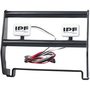 Front Bumper with LED Lights for TRX4 Blazer Bronco 1/10th RC Crawler Car Accessories (Black Blazer)