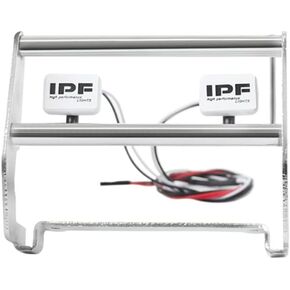 المصد الأمامي MUHIKRT مع أضواء LED لملحقات السيارة الزاحفة TRX4 Blazer Bronco 1/10th RC (سترة سوداء) in Kuwait