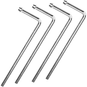 FMTYAOIU 4 حزمة قضبان شماعات العادم العالمية، 9.4 بوصة طويلة 90 درجة عازمة شماعات العادم الصلب، استخدام عالمي لحام على شماعات العادم لرياضات السيارات in Kuwait