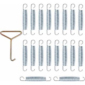 Ctgsas Universal Replacement, | Set of 20 |, 5.5" and 7" Trampoline Springs with Spring Tool | Heavy-Duty Galvanized Steel|for JUMPZYLLA, Skywalker, JumpKing, UpperBounce, SportsPower, BCAN