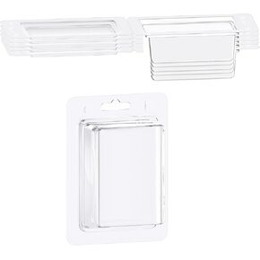25 PCS Clear Plastic Clamshell Package Box Storage Container 4.8 x 3.5 x 1.2 Inches Plastic Containers with Lids Small Blister Box Snap Bar Packaging for Data Cable Keychain Hardware Cosmetics Toys in Kuwait