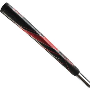 Winn Grips Excel 2020-VSN Vision Midsize Pistol Golf Putter Grip BLK/RD,Black/Red