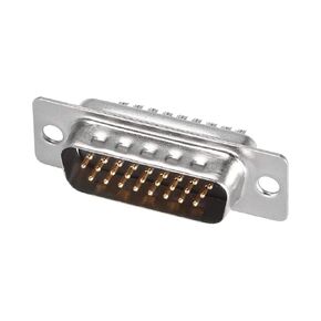 uxcell D-sub Connector Male Plug 26-pin 3-Row Port Terminal Breakout Solder Type for Mechanical Equipment CNC Computers Black Pack of 4