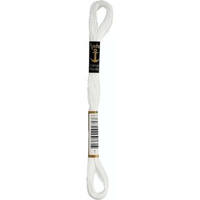 Anchor Six Strand Embroidery Floss 8.75 Yards-Snow White