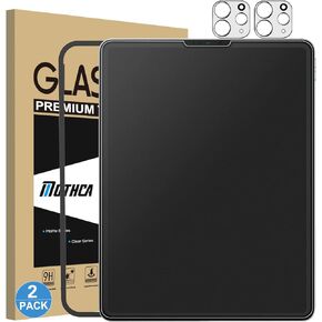 2 Pack Mothca Matte Glass Screen Protector for iPad Pro 11 Inch (2022/2021/2020/2018) /iPad Air 5 (2022) & Air 4 (2020)10.9 Inch, Anti-Glare & Anti-Fingerprint HD Tempered Glass Shield, Smooth as Silk