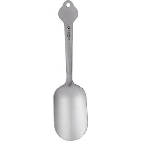 SILVERANT Shovel Spoon Titanium Reuseable Dessert Spoon for Ice Cream Tea Coffee Pudding Yogurt (Shovel Spoon-Square)