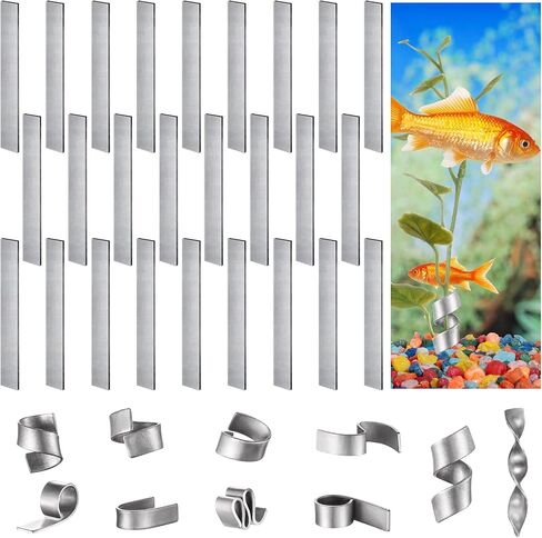 36 Pcs Aquarium Plant Weights Anchor Metal Plant Anchor Aquatic Plants Weights for Live Plants in Fish Tank, Aquariums or Ponds in Saudi Arabia