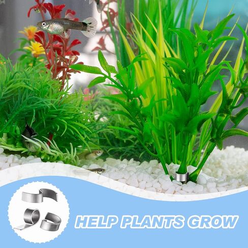 36 Pcs Aquarium Plant Weights Anchor Metal Plant Anchor Aquatic Plants Weights for Live Plants in Fish Tank, Aquariums or Ponds in Saudi Arabia