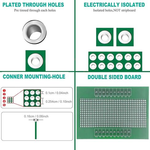 Jienk Prototype 72×100mm PCB Board with DIN Rail Mounting Carrier Housing Compatible with Arduino Kit for DIY Project Test Circuit in Saudi Arabia