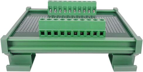 Jienk Prototype 72×100mm PCB Board with DIN Rail Mounting Carrier Housing Compatible with Arduino Kit for DIY Project Test Circuit in Saudi Arabia