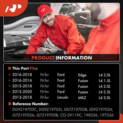 ضاغط مكيف هواء ممتاز مع قابض متوافق مع Ford Fusion 2.0L 2013-2020، Edge 2016-2018 وLincoln MKZ 2.0L 2013-2018 in Saudi Arabia