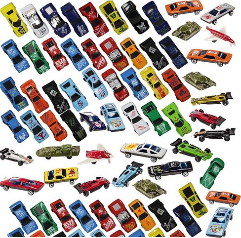 PREXTEX 100 Pc Diecast Cars - Race Cars Toys for Kids - Toy Cars - Car Toys Bulk - Kids Car Toy - Bulk Toy Car - Race Car - Great for Party Favors, Easter Eggs Filler, Cake Toppers, Stocking Stuffers in Kuwait