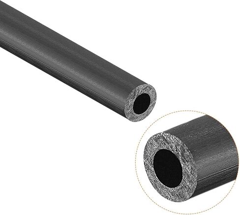 Uxcell ألياف الكربون أنبوب دائري 4 مللي متر x 2 مللي متر x 420 مللي متر ألياف الكربون الجناح Pultrusion أنابيب ل RC طائرة كوادكوبتر 2 قطعة in Kuwait