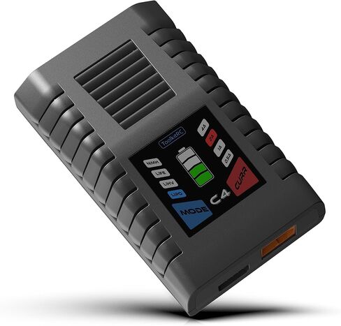 شاحن Havcybin C4 RC AC 50W 5A شاحن ليبو مدمج XT60 Plug XT مخرج لبطارية ليبو بطاريات RTR/RTF RC نموذج FPV Racing Drone in Kuwait