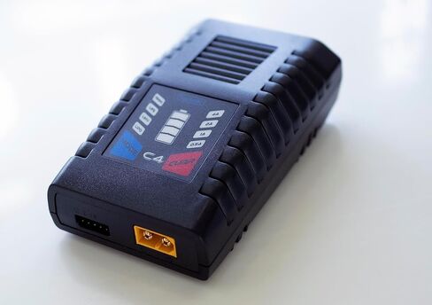 شاحن Havcybin C4 RC AC 50W 5A شاحن ليبو مدمج XT60 Plug XT مخرج لبطارية ليبو بطاريات RTR/RTF RC نموذج FPV Racing Drone in Kuwait