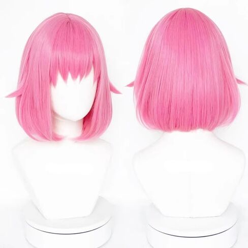 MisEino Anime PJSK Ootori Emu Cosplay Wig Women Girls Short Straight Pink Synthetic Wigs Halloween Party Costume Accessory in Saudi Arabia