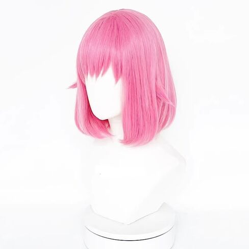 MisEino Anime PJSK Ootori Emu Cosplay Wig Women Girls Short Straight Pink Synthetic Wigs Halloween Party Costume Accessory in Saudi Arabia