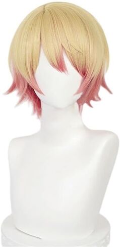 MisEino Anime PJSK Ootori Emu Cosplay Wig Women Girls Short Straight Pink Synthetic Wigs Halloween Party Costume Accessory in Saudi Arabia
