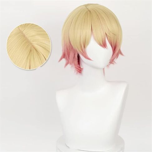 MisEino Anime PJSK Ootori Emu Cosplay Wig Women Girls Short Straight Pink Synthetic Wigs Halloween Party Costume Accessory in Saudi Arabia